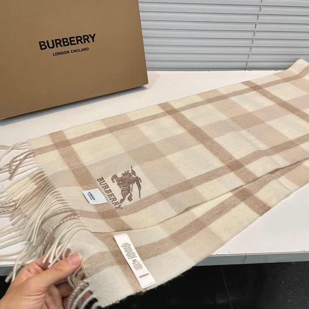 CLASSIC CHECK SCARF 180 CM IN COLORFUL CASHMERE 408962 mysite