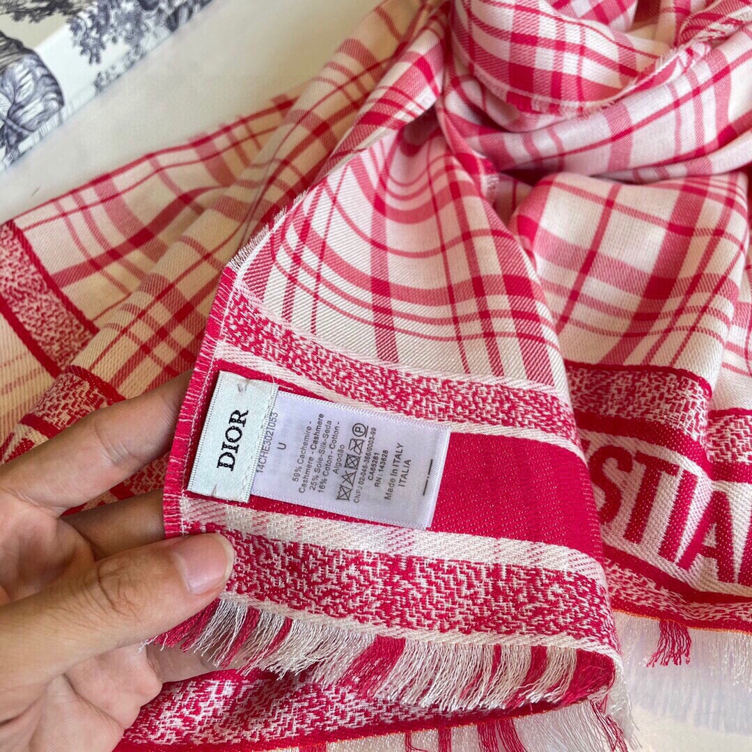 SCARF 200 CM IN PUNCH PINK CASHMERE AND SILK 418335 mysite