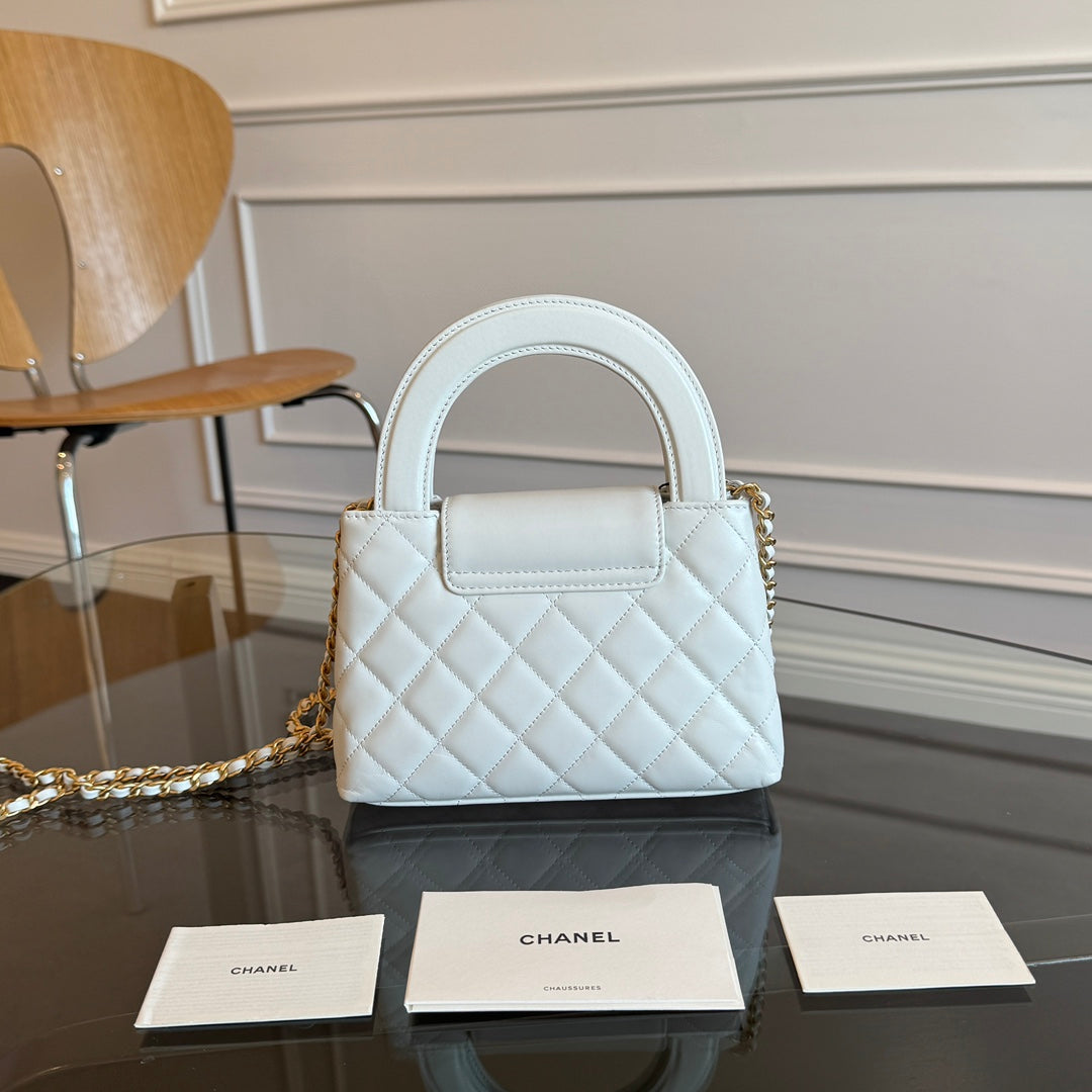 KELLY SHOPPING BAG 19 IN WHITE CALFSKIN GOLD HARDWARE mysite