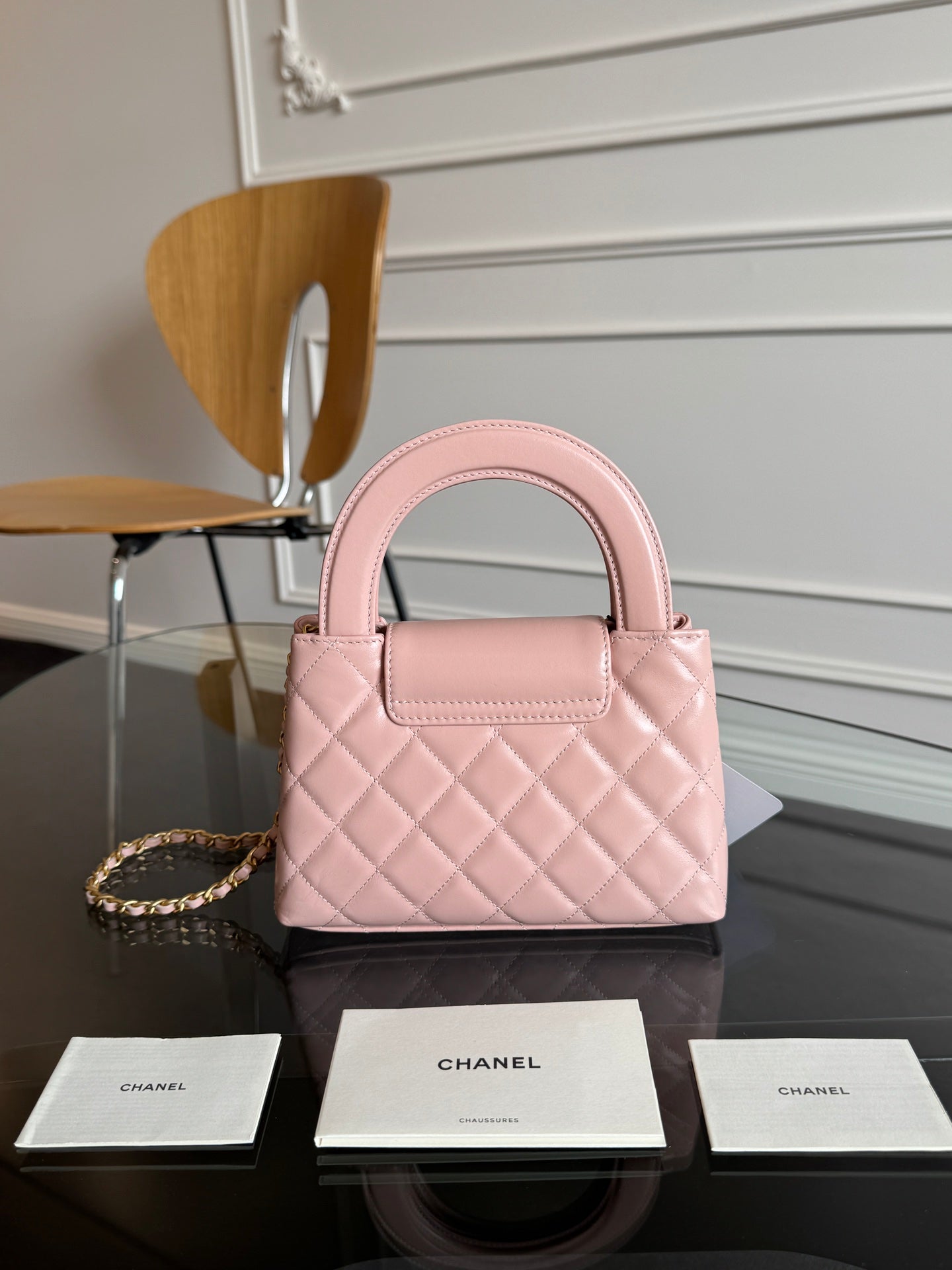 KELLY SHOPPING BAG 19 IN LIGHT PINK CALFSKIN GOLD HARDWARE mysite