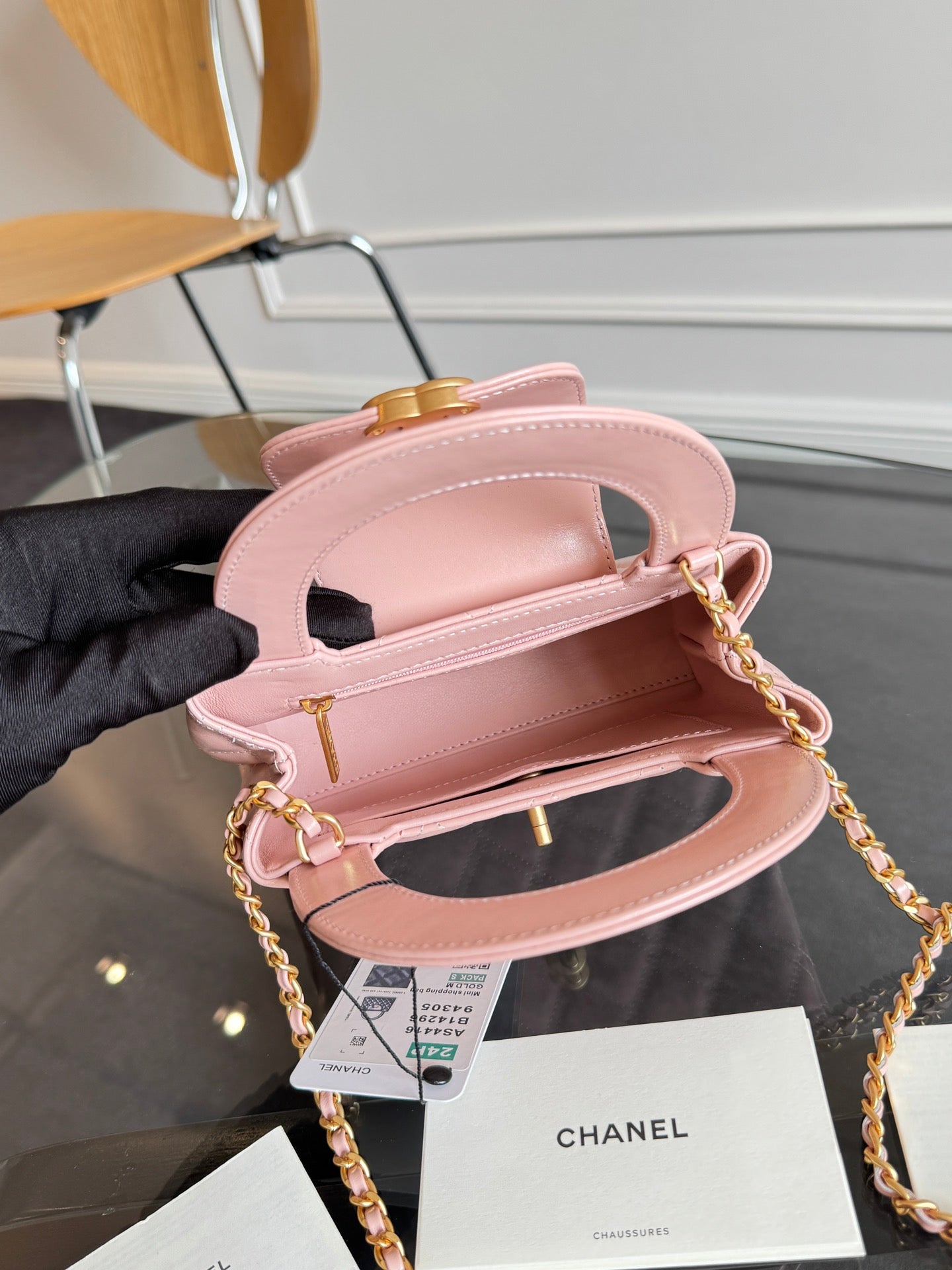 KELLY SHOPPING BAG 19 IN LIGHT PINK CALFSKIN GOLD HARDWARE mysite