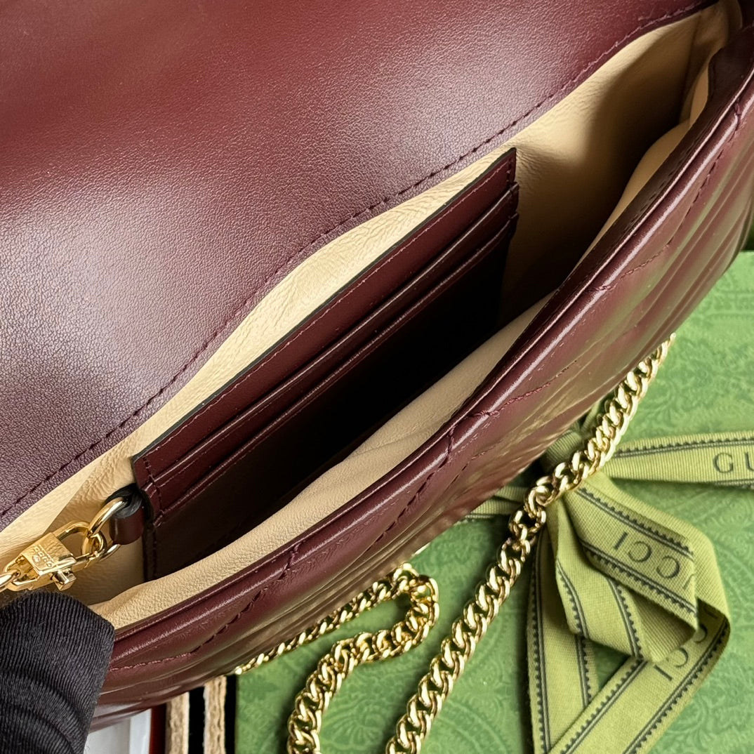 gg marmont 26cm cherry red calfskin gold hardware mysite