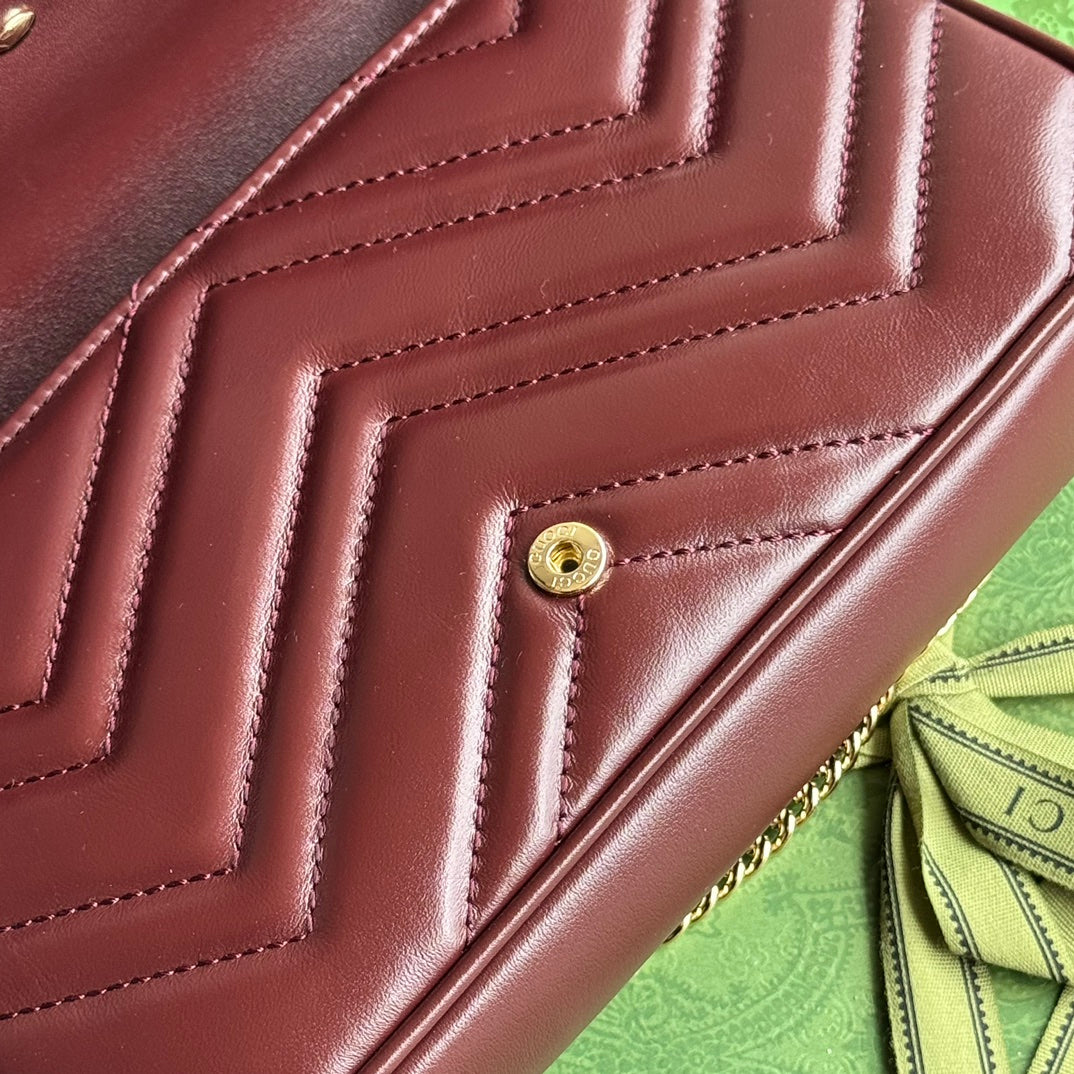 gg marmont 26cm cherry red calfskin gold hardware mysite