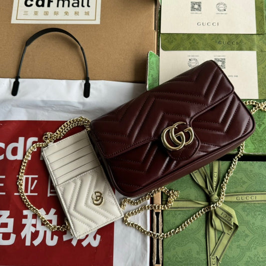 gg marmont 26cm cherry red calfskin gold hardware mysite