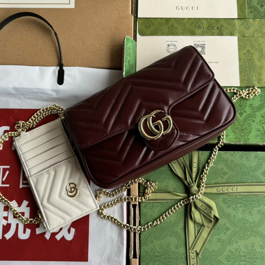 gg marmont 21cm cherry red calfskin gold hardware mysite