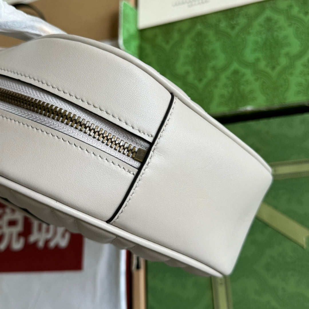 gg marmont medium top handle 35cm cream calfskin gold hardware mysite