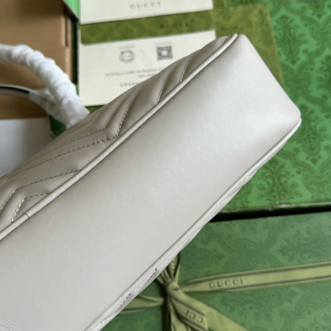 gg marmont medium top handle 35cm cream calfskin gold hardware mysite