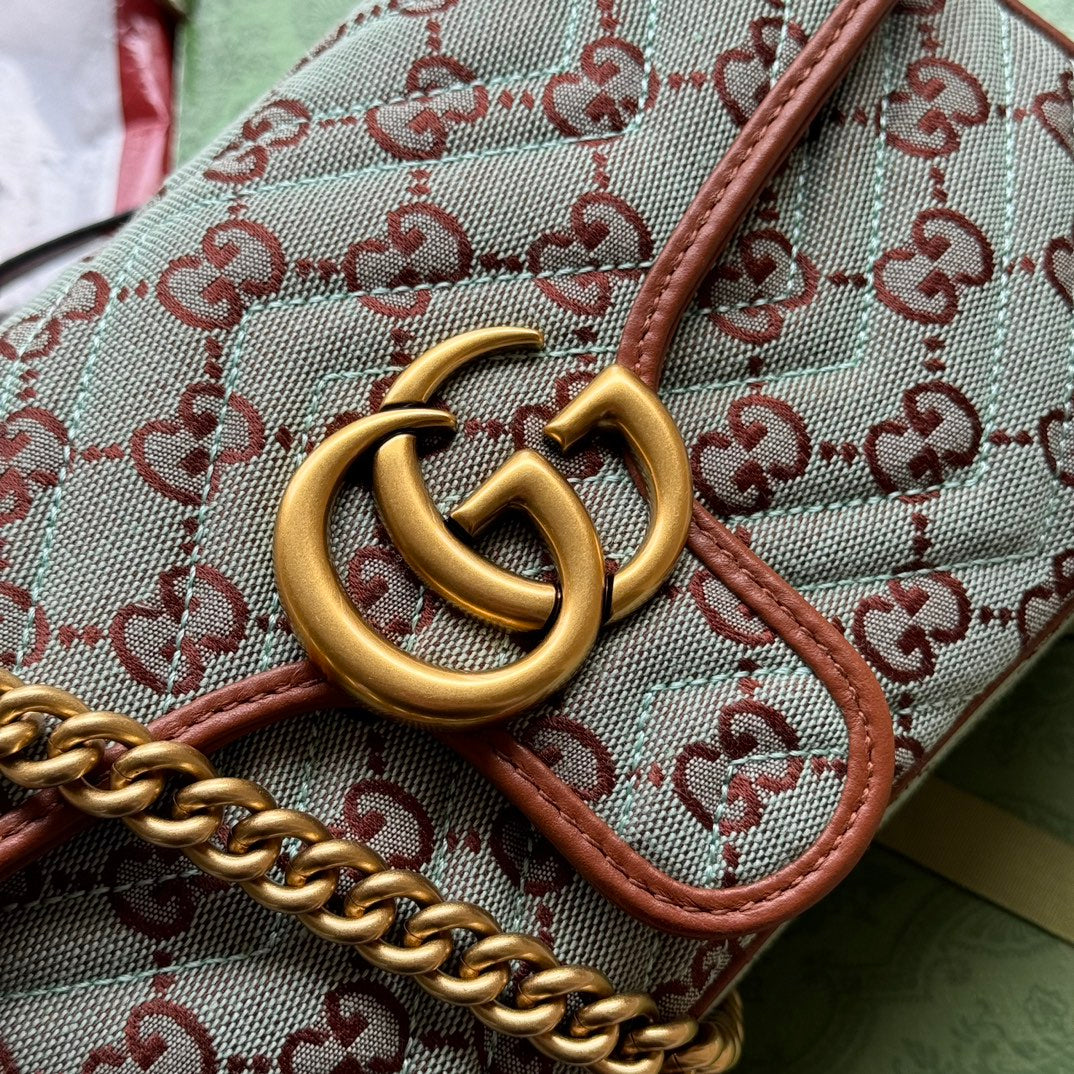 gg marmont 26cm chocolate blue monogram canvas gold hardware mysite