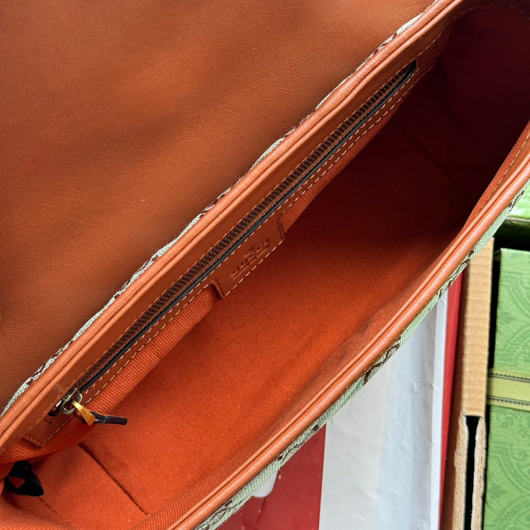 gg marmont 26cm chocolate blue monogram canvas gold hardware mysite