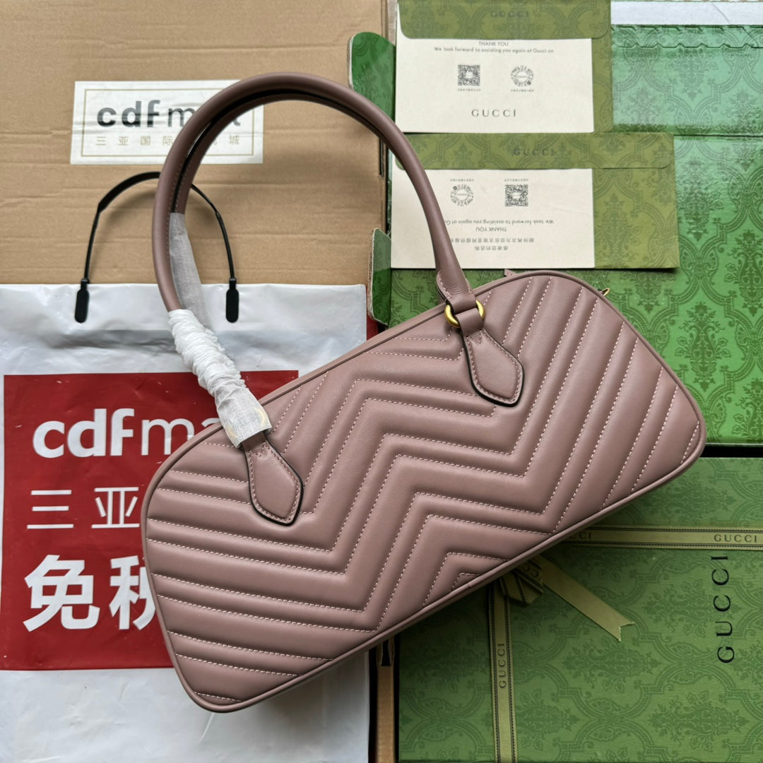 gg marmont medium top handle 35cm nude calfskin gold hardware mysite