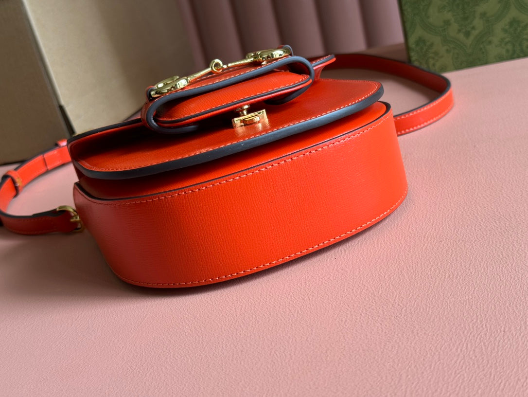 Gucci Horsebit Bag Red Leather 239808 mysite