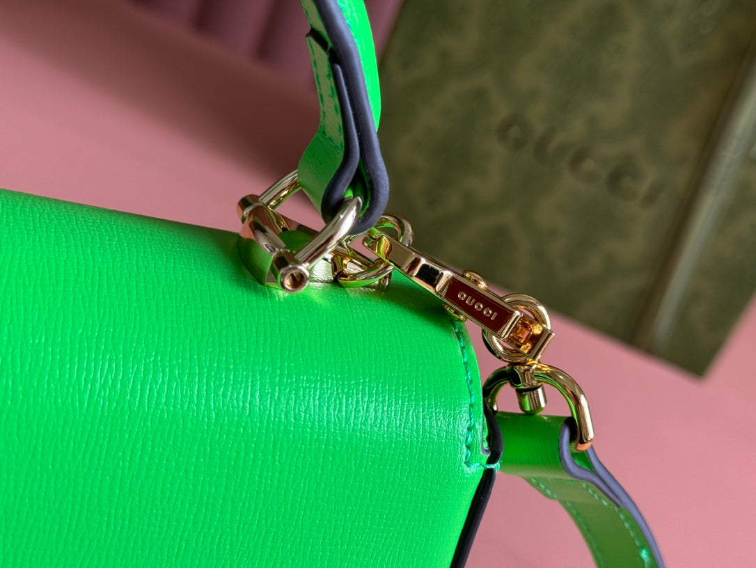 Gucci Horsebit Bag Green Leather 239807 mysite