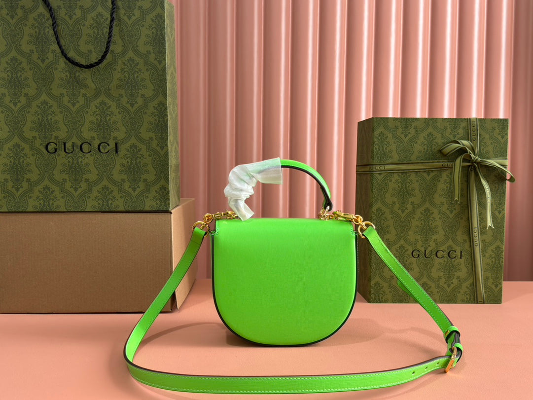 Gucci Horsebit Bag Green Leather 239807 mysite