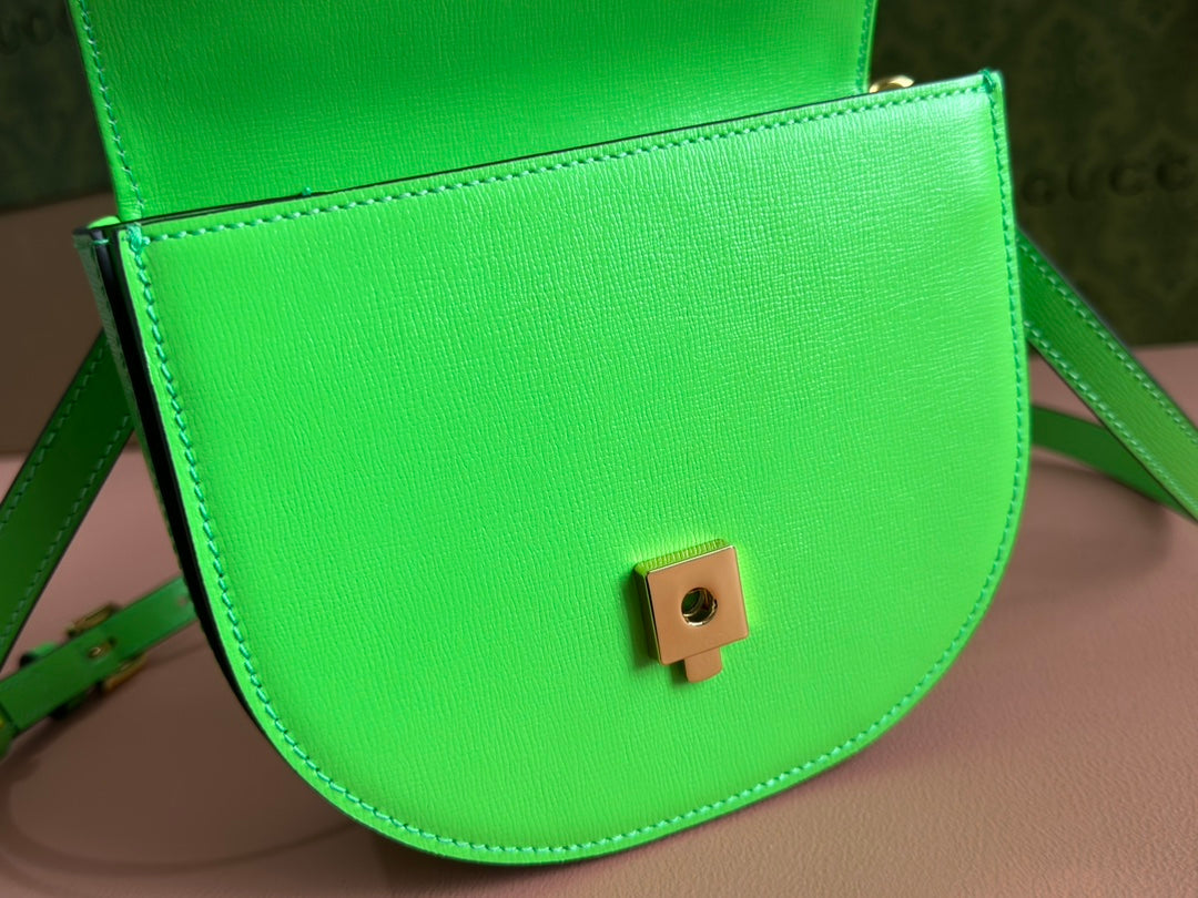 Gucci Horsebit Bag Green Leather 239807 mysite