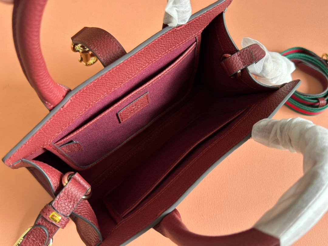 Gucci Jackie Tote Bag Rosso Ancora Red Leather 248601 mysite