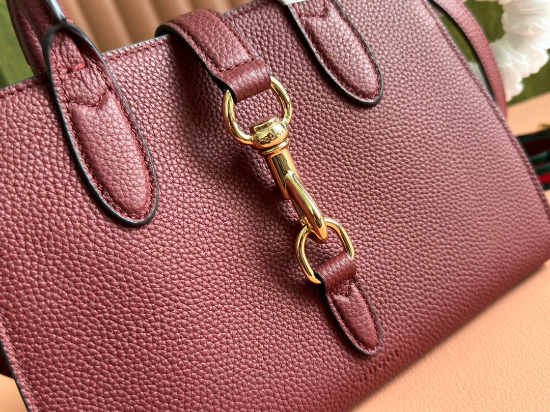 Gucci Jackie Tote Bag Rosso Ancora Red Leather 248601 mysite