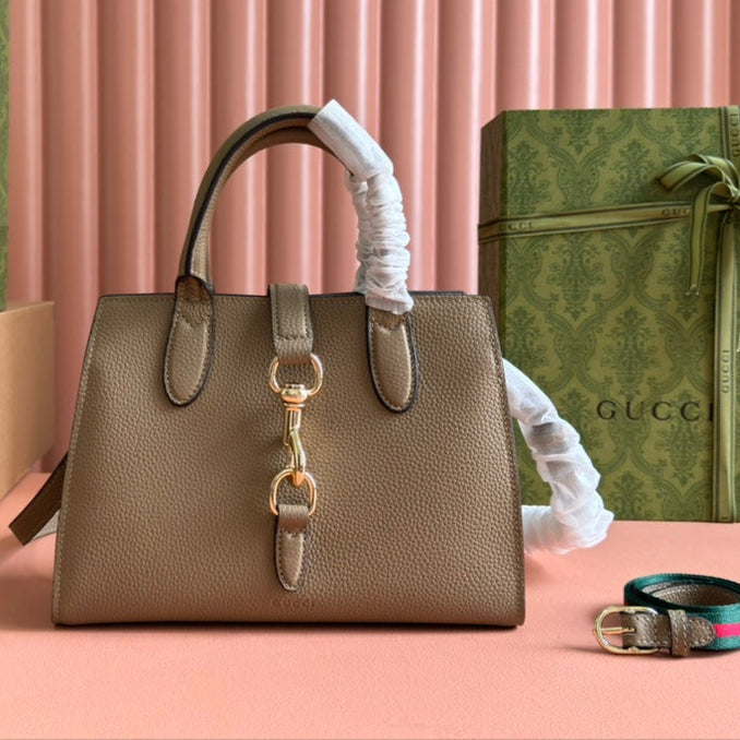 Gucci Jackie Tote Bag Beige Leather 248602 mysite