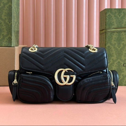 Gucci Marmont Bag Black Leather 244247 mysite