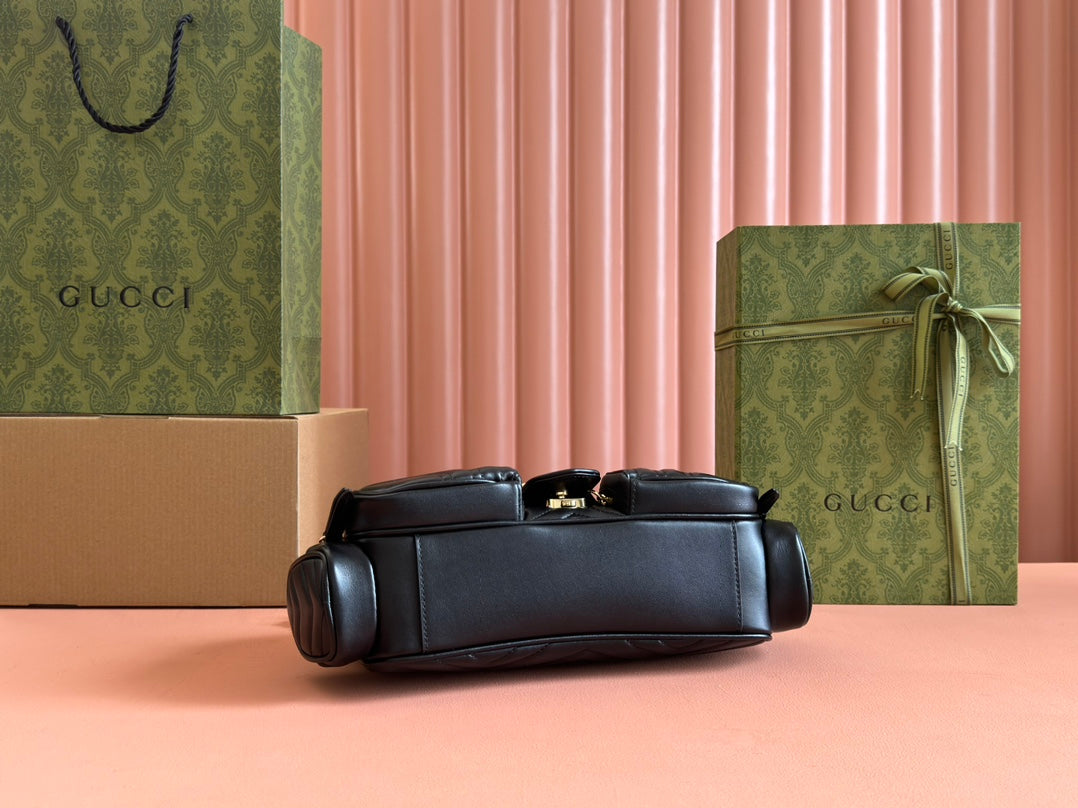 Gucci Marmont Bag Black Leather 244247 mysite