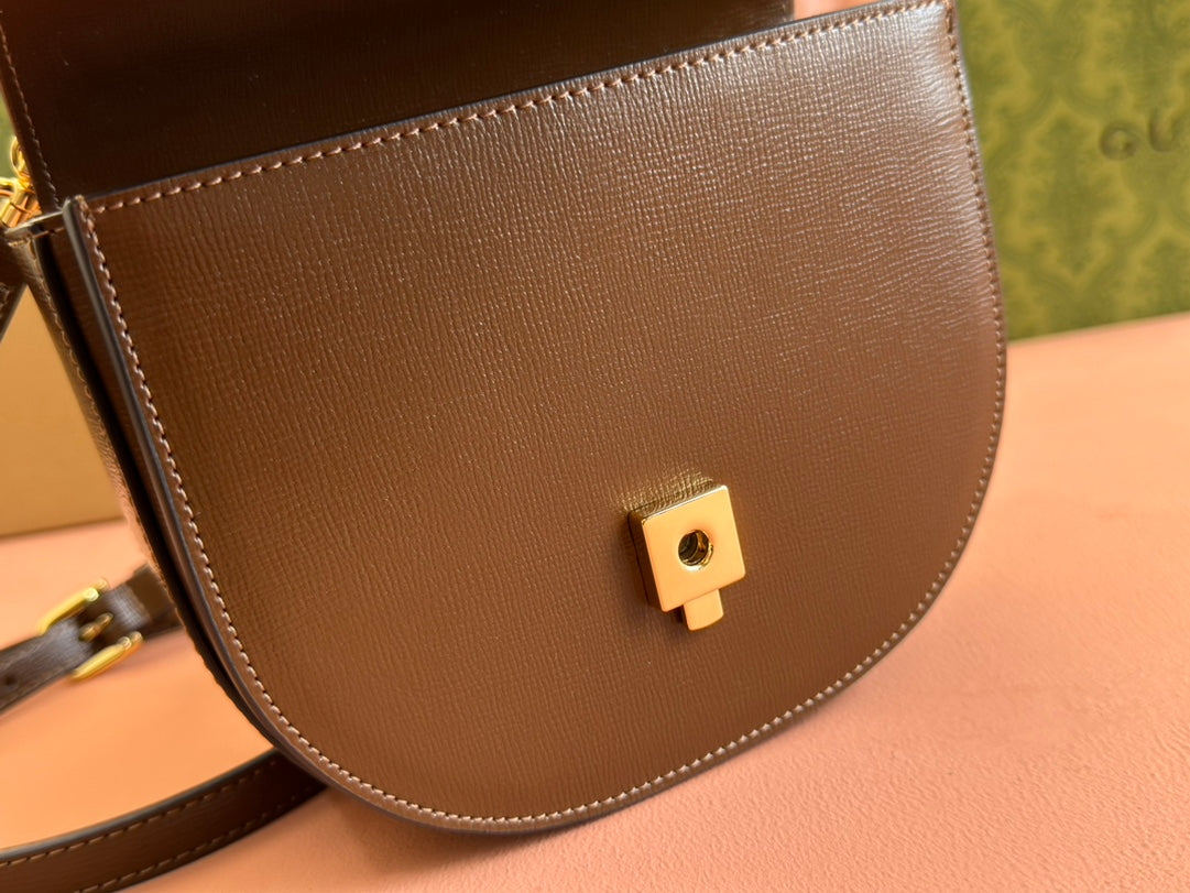 Gucci Horsebit Bag Brown Leather 239817 mysite
