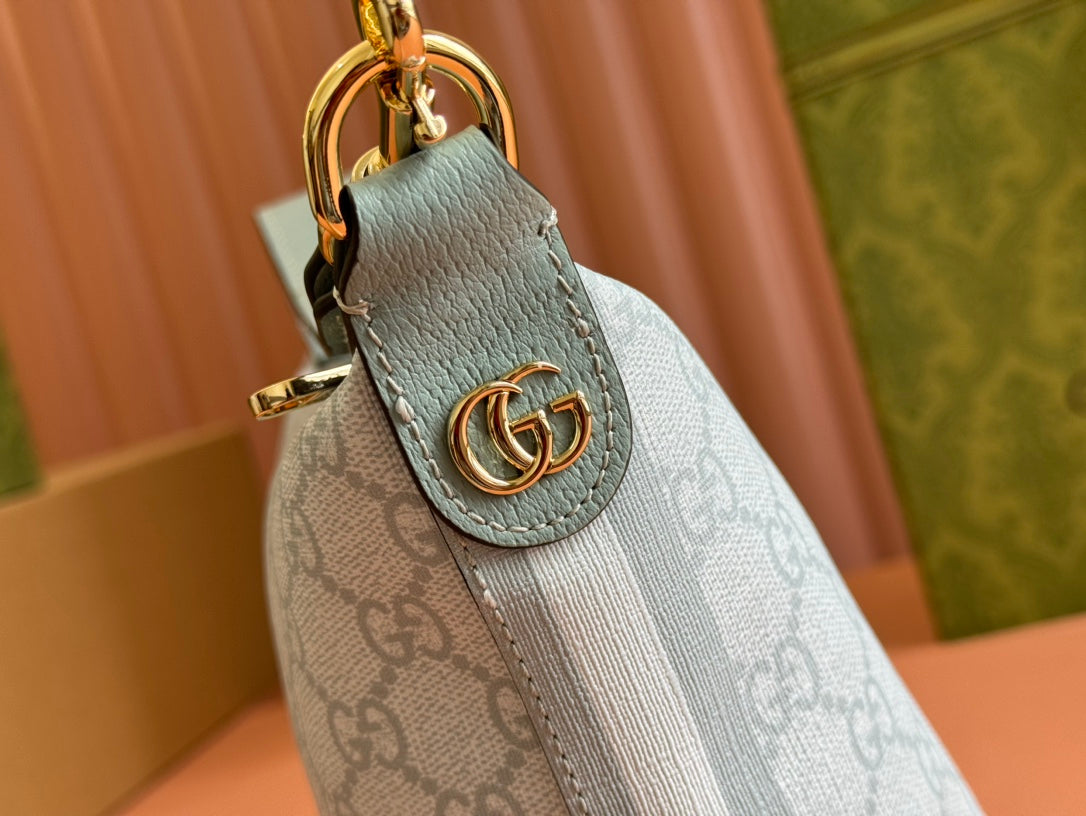 Gucci Ophidia 20cm Bag Blue Gray Canvas 239921 mysite