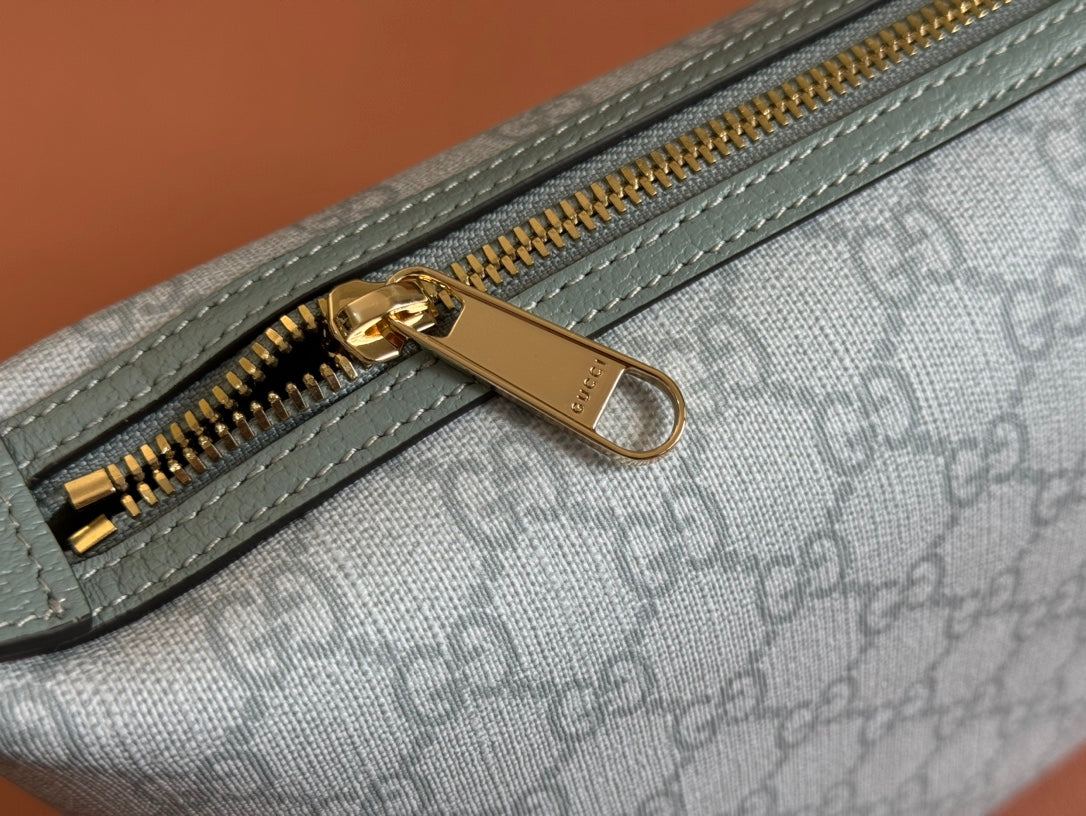 Gucci Ophidia 20cm Bag Blue Gray Canvas 239921 mysite