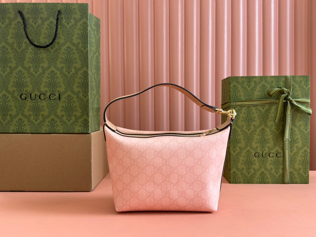 Gucci Ophidia 20cm Bag Pink Canvas 239922 mysite