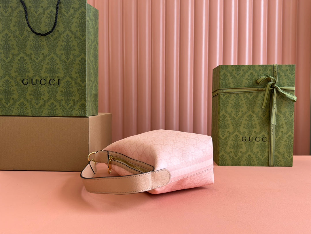 Gucci Ophidia 20cm Bag Pink Canvas 239922 mysite