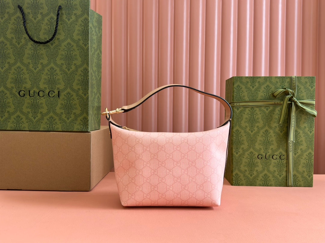 Gucci Ophidia 20cm Bag Pink Canvas 239922 mysite
