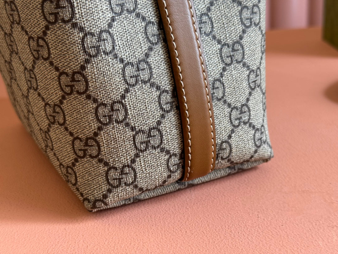 Gucci Ophidia 20.5cm Bag Ebony Brown Canvas 248565 mysite