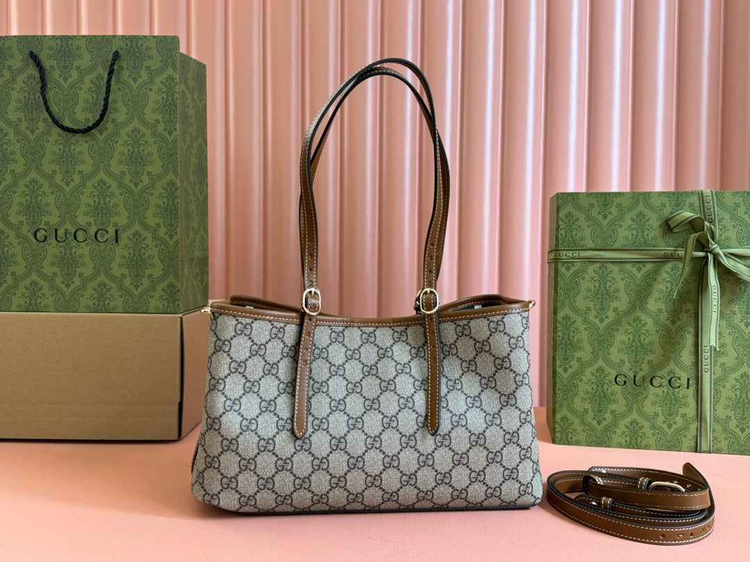 Gucci Ophidia 31cm Bag Ebony Brown Canvas 248566 mysite