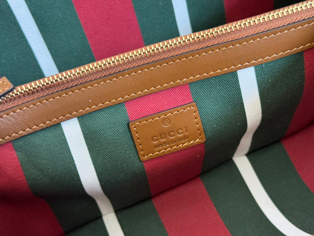 Gucci Ophidia 31cm Bag Ebony Brown Canvas 248566 mysite