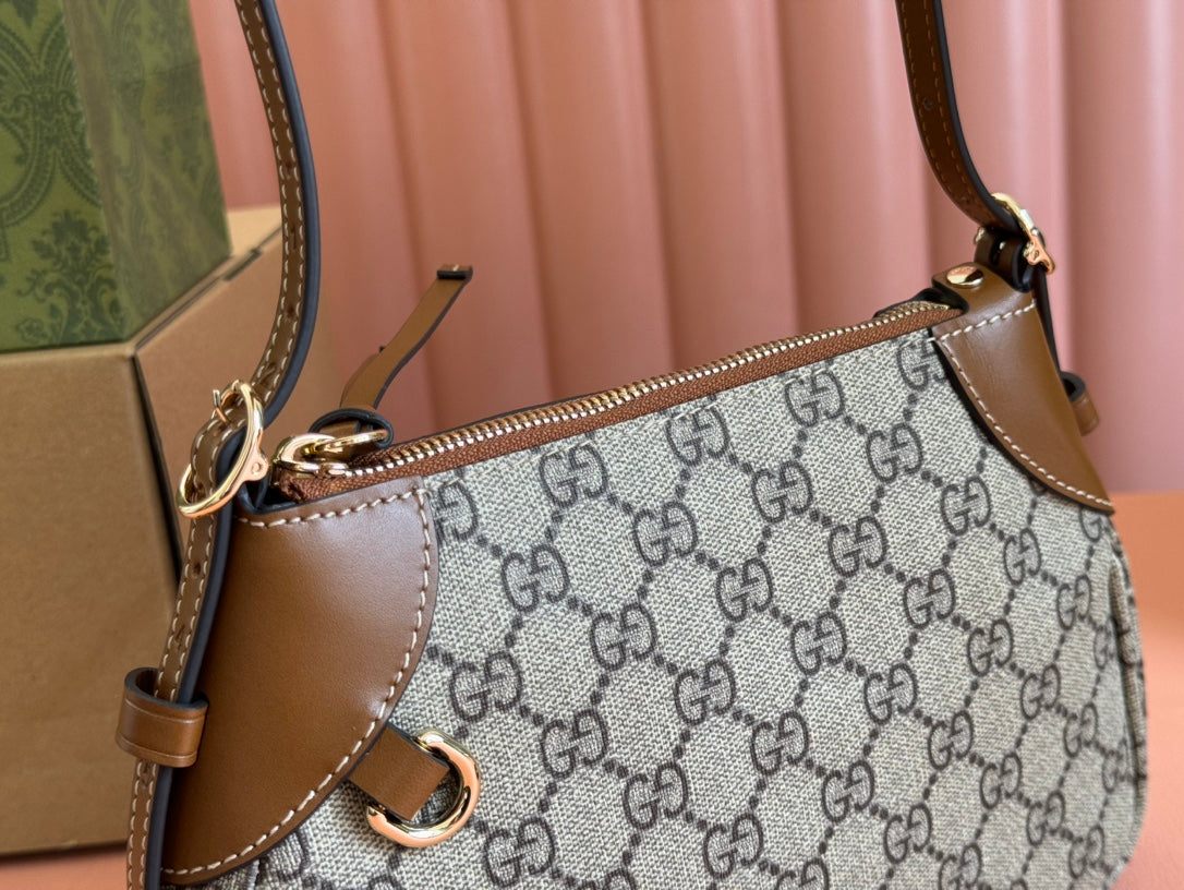 Gucci Ophidia 24.5cm Bag Ebony Brown Canvas 248564 mysite