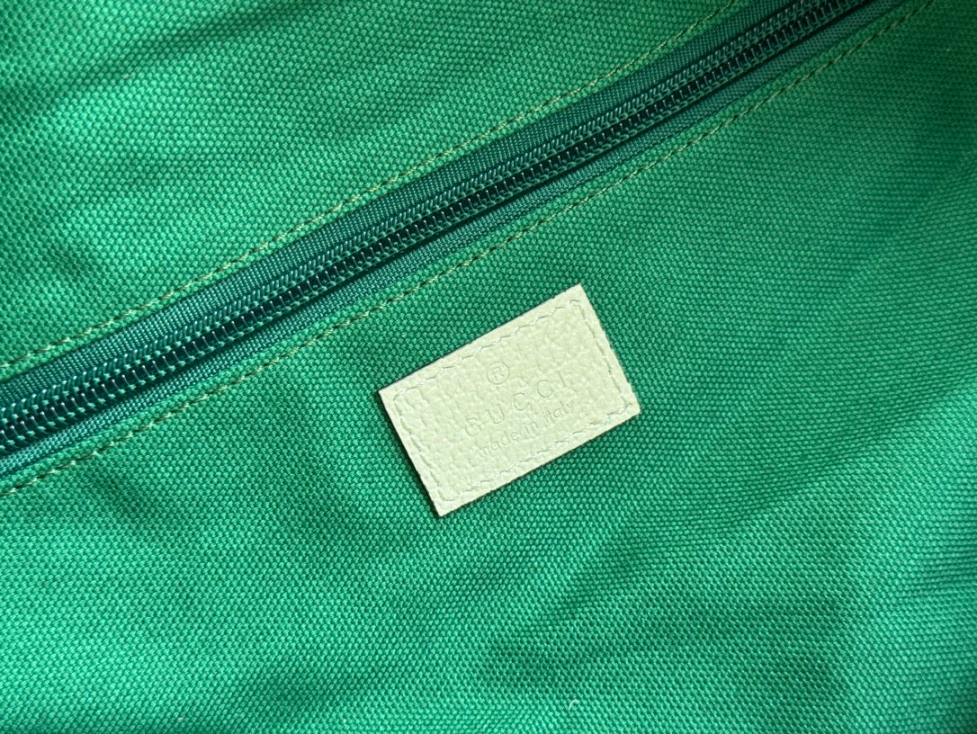 Gucci Travel Bag White Red Canvas 239930