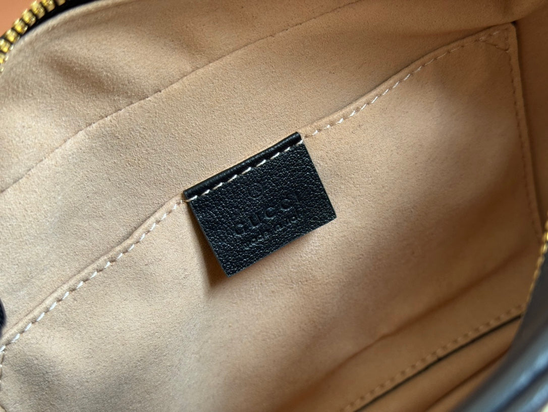 Gucci Marmont Bag 24 Beige mix Brown Canvas 240076 mysite