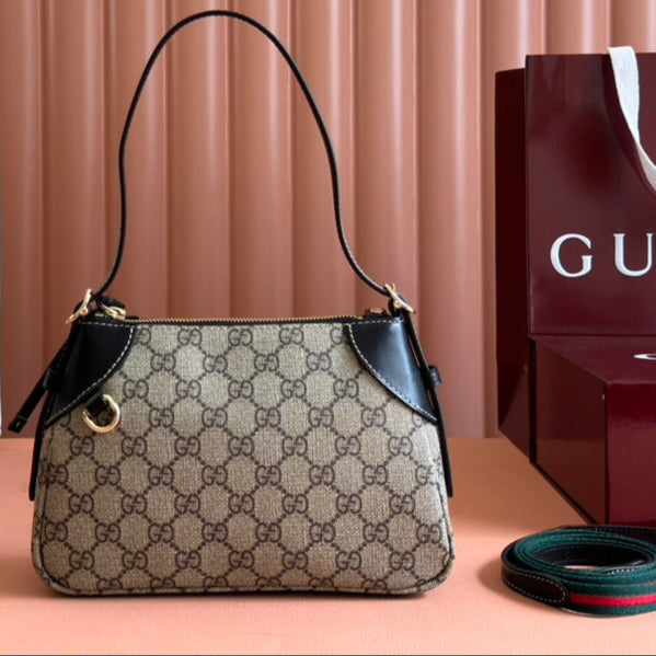 Gucci Ophidia 24.5cm Bag Ebony Black Canvas 248561 mysite