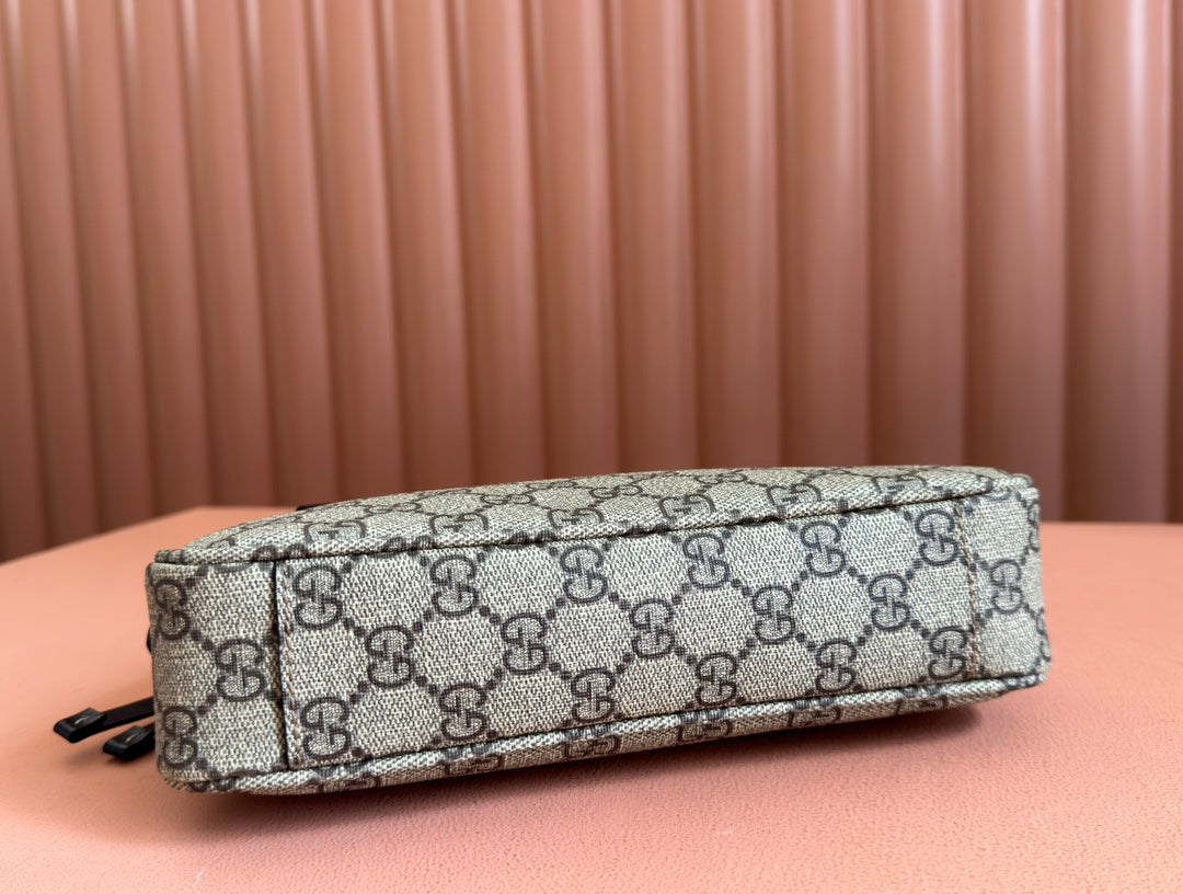 Gucci Ophidia 24.5cm Bag Ebony Black Canvas 248561 mysite