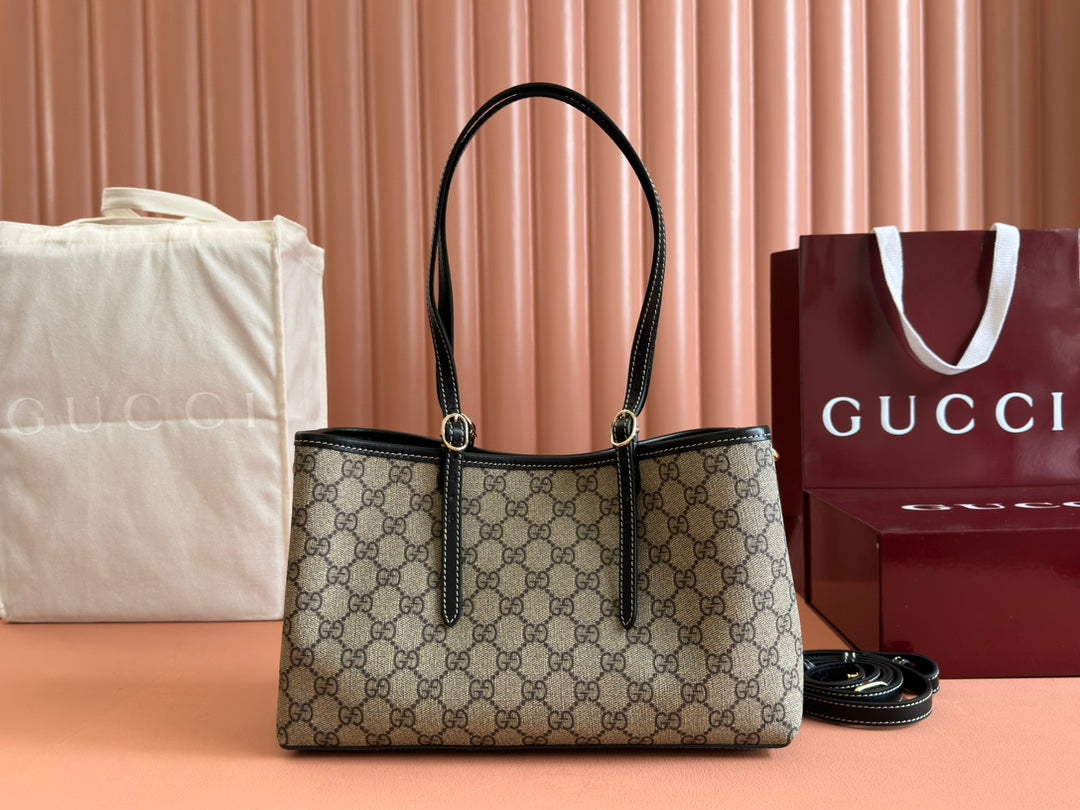 Gucci Ophidia 31cm Bag Ebony Black Canvas 248556 mysite