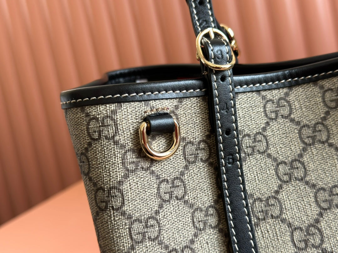 Gucci Ophidia 31cm Bag Ebony Black Canvas 248556 mysite