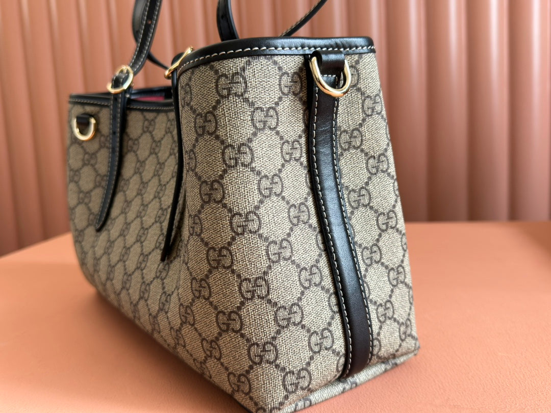 Gucci Ophidia 31cm Bag Ebony Black Canvas 248556 mysite