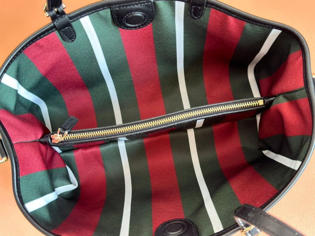 Gucci Ophidia 31cm Bag Ebony Black Canvas 248556 mysite