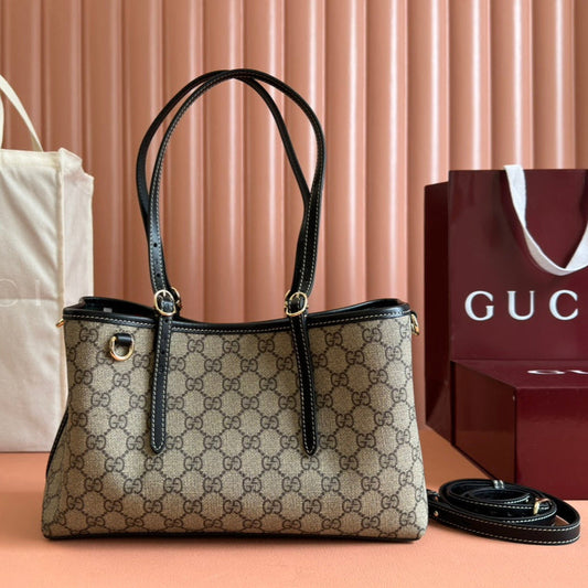 Gucci Ophidia 31cm Bag Ebony Black Canvas 248556 mysite