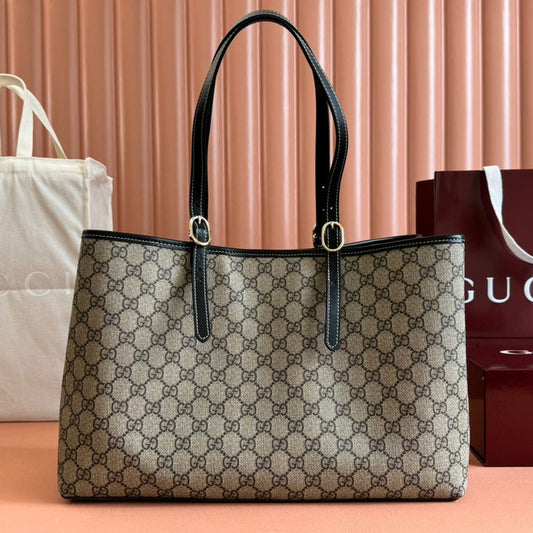Gucci Ophidia 36cm Bag Ebony Black Canvas 248557 mysite