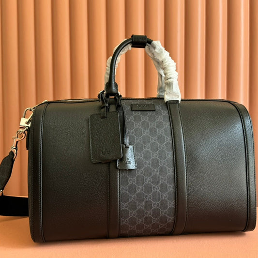 Gucci Duffle Bag 44 Black Canvas 239956 mysite