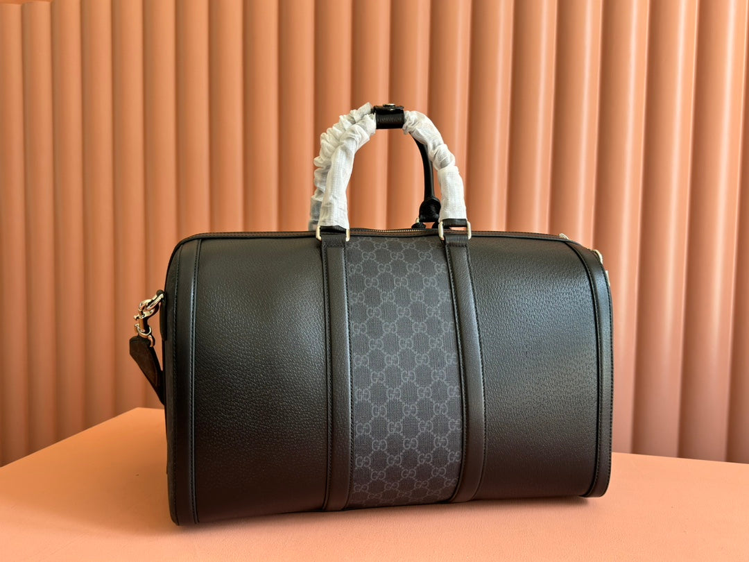 Gucci Duffle Bag 44 Black Canvas 239956 mysite