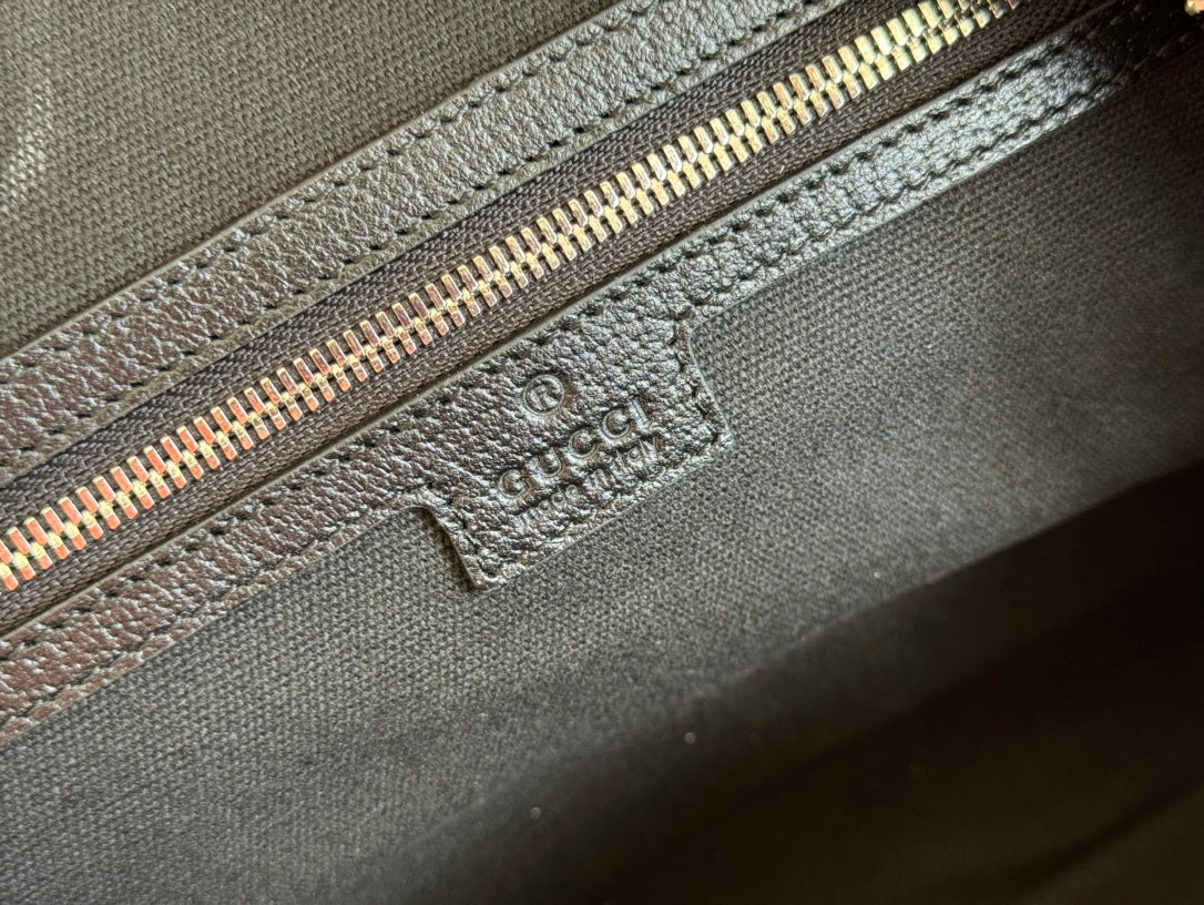 Gucci Duffle Bag 44 Black Canvas 239956 mysite