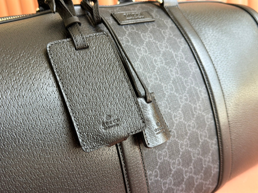 Gucci Duffle Bag 44 Black Canvas 239956 mysite