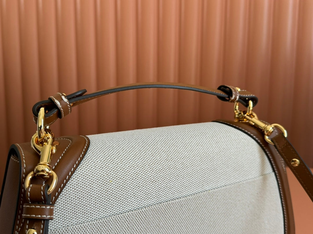 Gucci Blondie 32 Bag Brown White Leather Canvas 239897 mysite