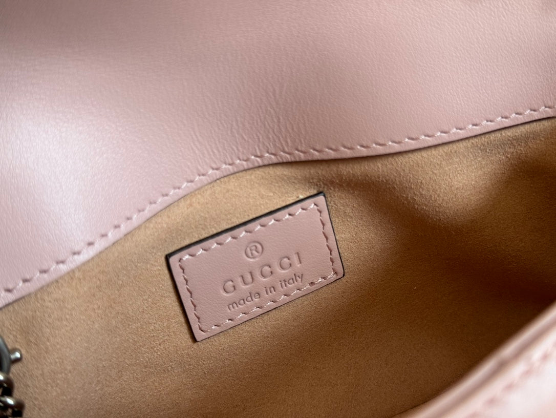 Gucci GG Marmont 16.5 Bag All Pink Calfskin 248346 mysite