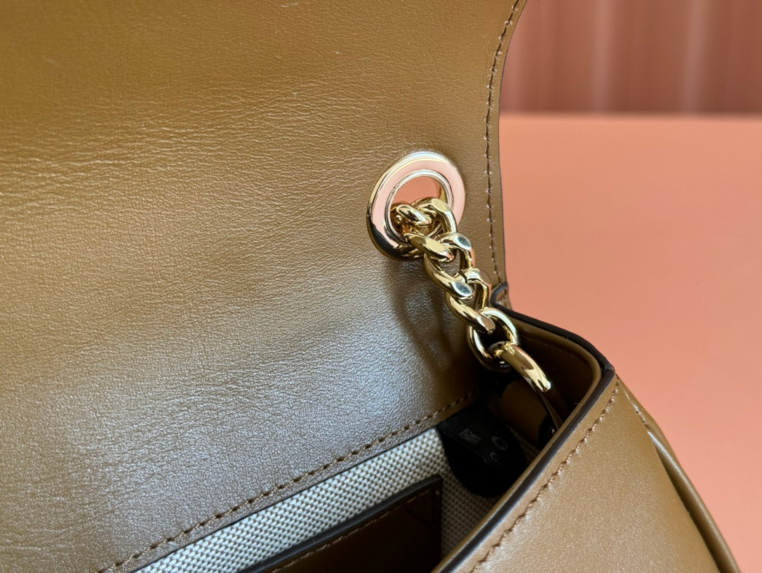 Gucci Blondie Handbag Brown Suede And Calfskin 272174 mysite